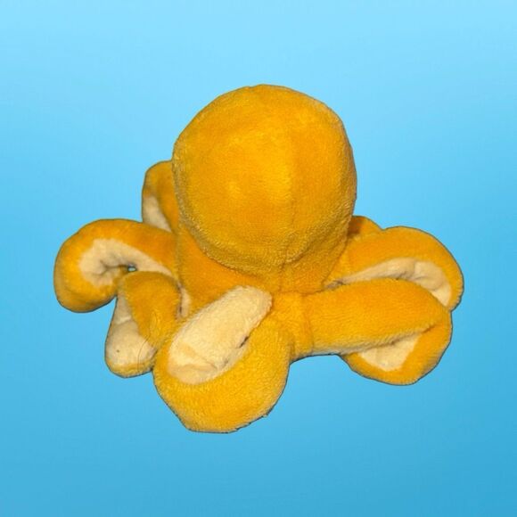 Mini Plush IKEA BLÅVINGAD Orange Soft Stuffed Octopus 4” - Picture 2 of 7